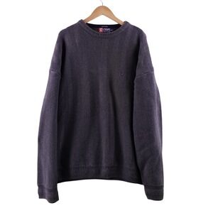 Chaps Ralph Lauren Mens XXL Herringbone Knit Sweater Crew Neck Long Sleeve